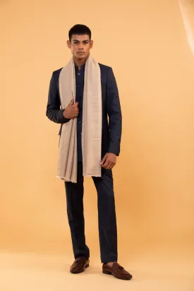 Exclusive Brown Fine Wool Shawl for Men - Solid and Stylish