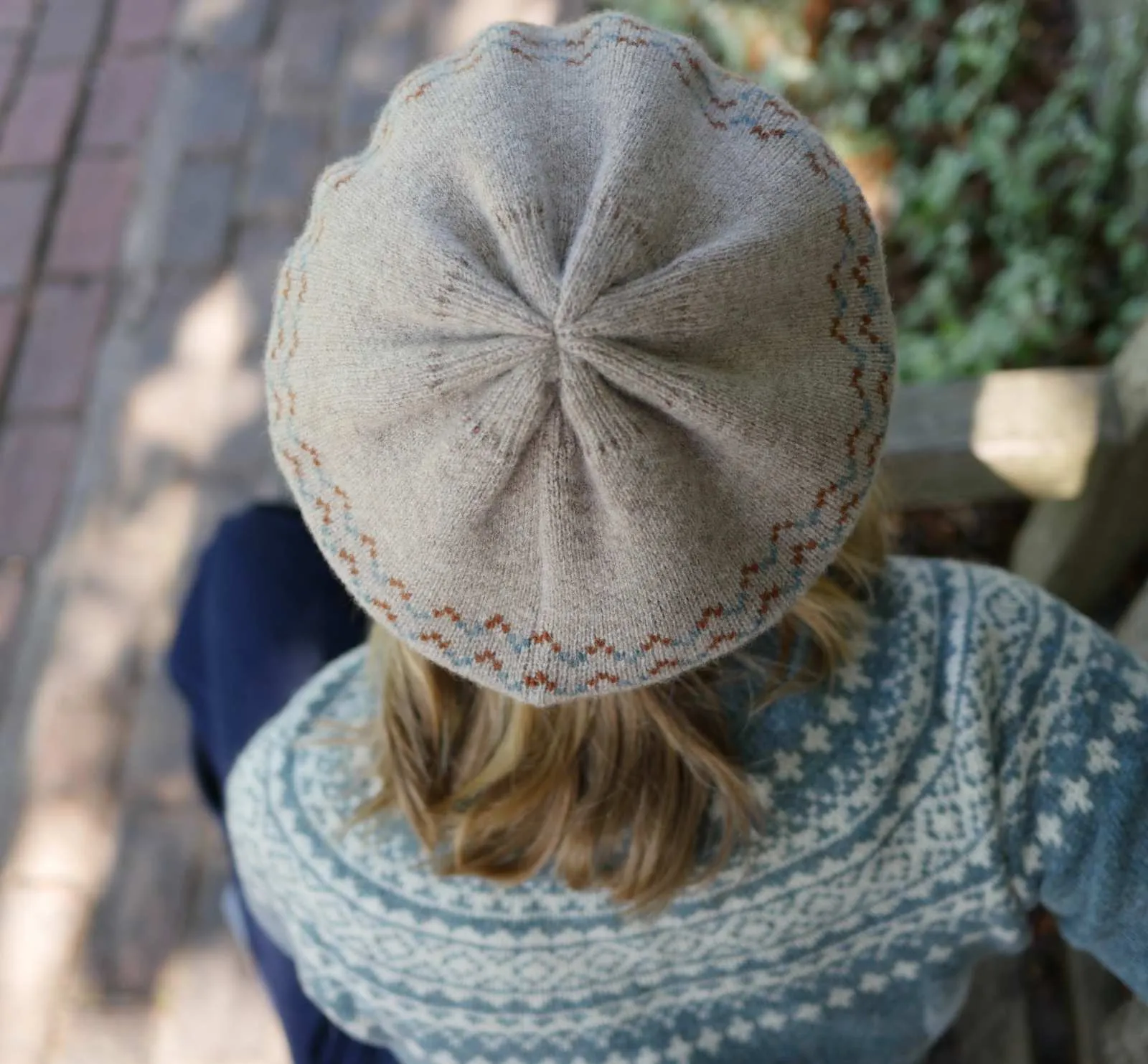 Fair Isle Beret - Cobble