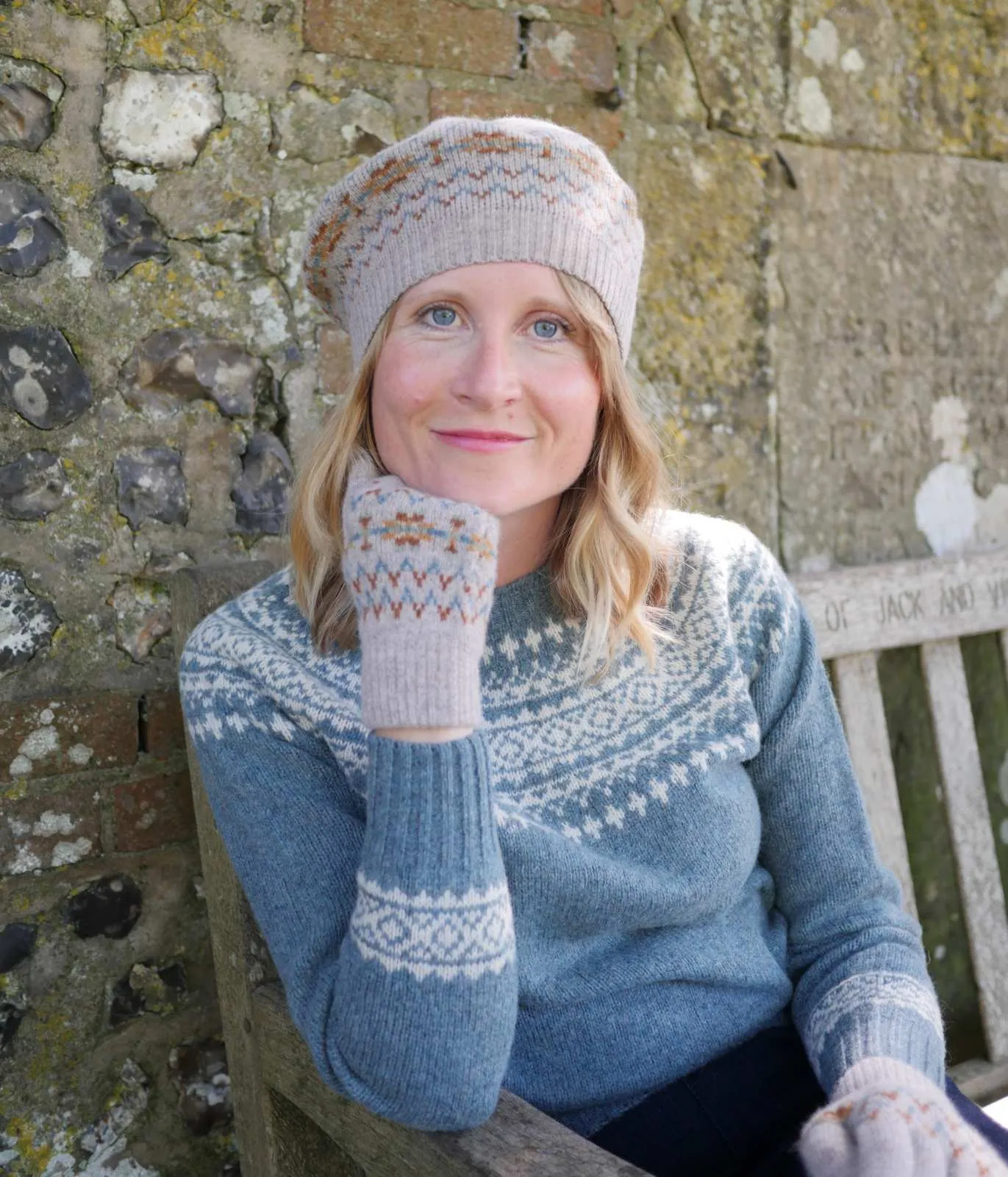 Fair Isle Beret - Cobble