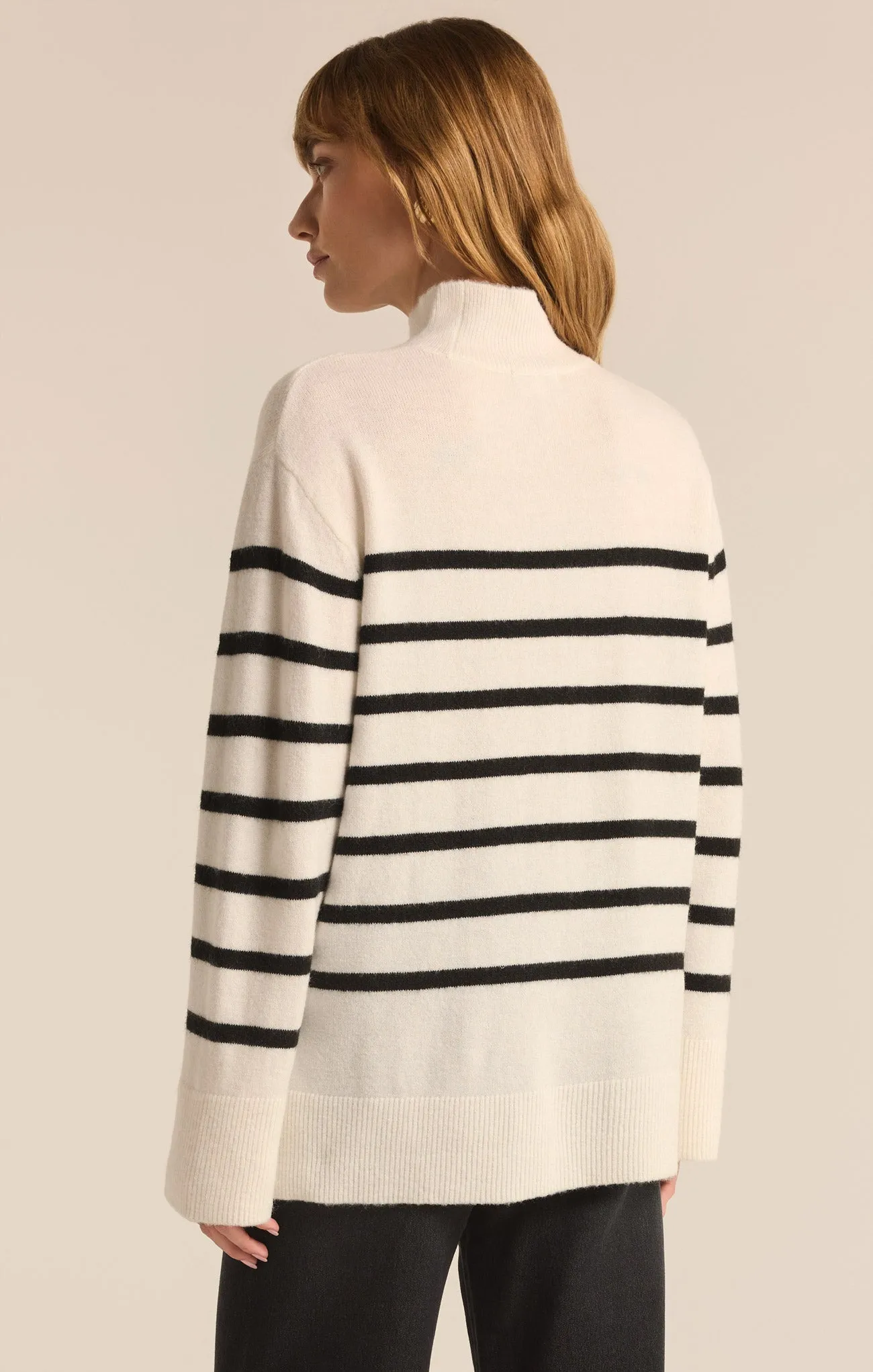 Fin Stripe Turtleneck Sweater