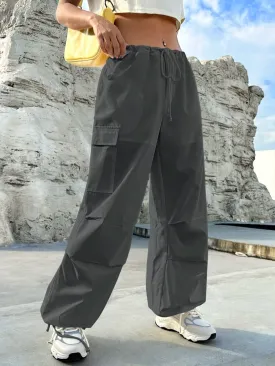 Flap Pocket Side Waist Pants