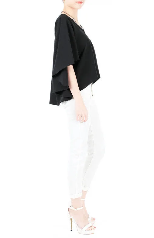 Fluttering Romance Blouse - Black