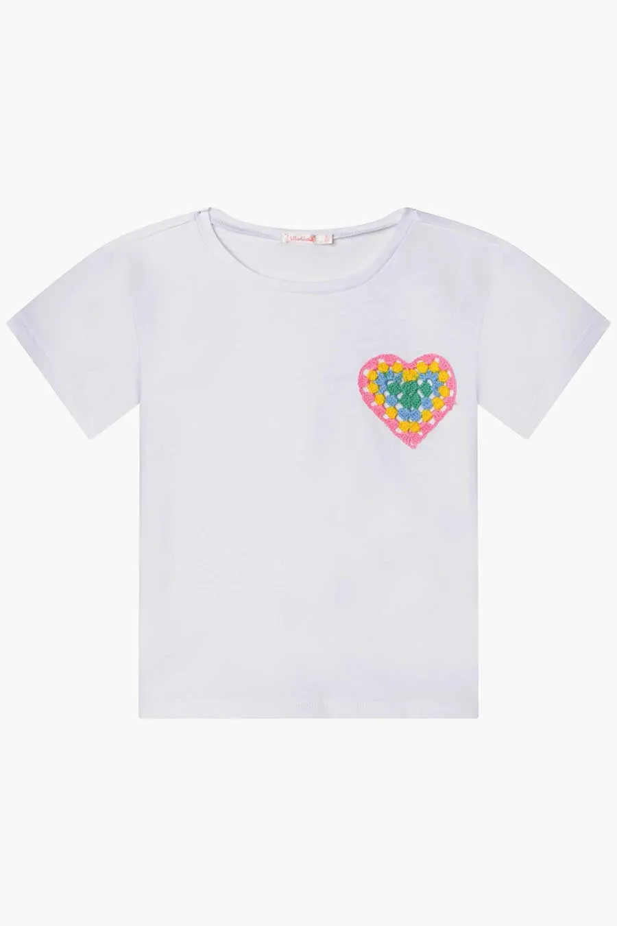 Girls Shirt Billieblush Crochet Heart