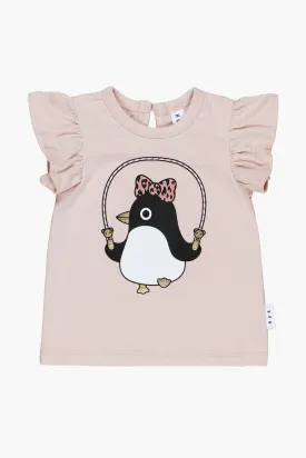 Girls Shirt Huxbaby Skipping Penguin