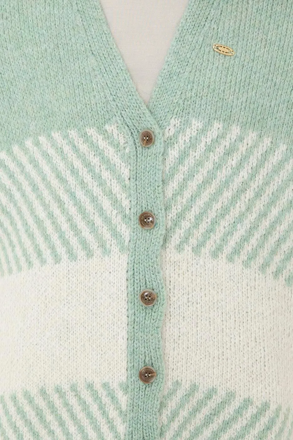 Green Knitwear Cardigan