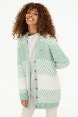 Green Knitwear Cardigan