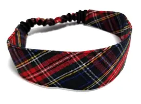 Headband Plaid #63 Elastic Back