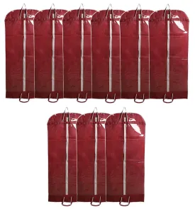 Heart Home Non Woven 9 Pieces Long Suit Sherwani Cover (Maroon) - CTHH10824