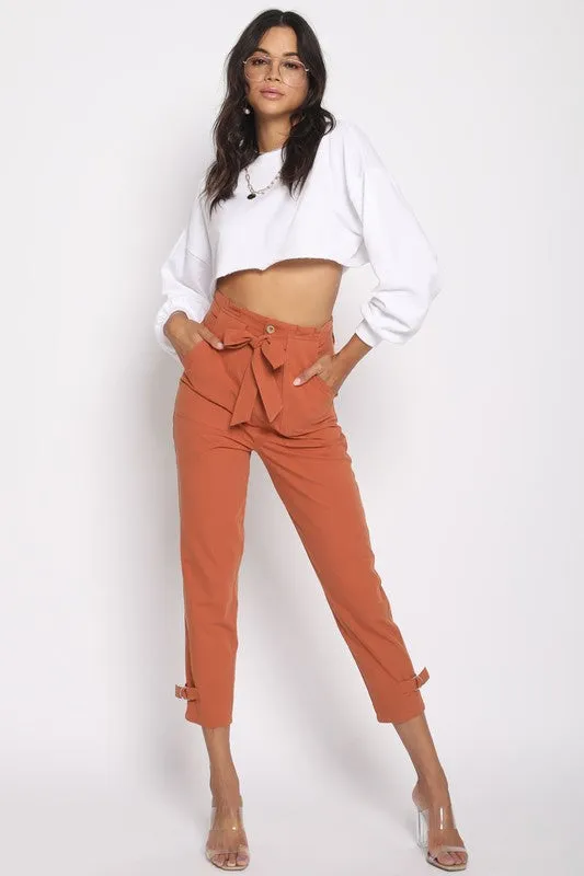 HIGH WAIST ADJUSTABLE PANTS