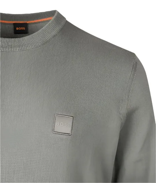 Hugo Boss Orange Kanovano Knitwear: OPEN GREY