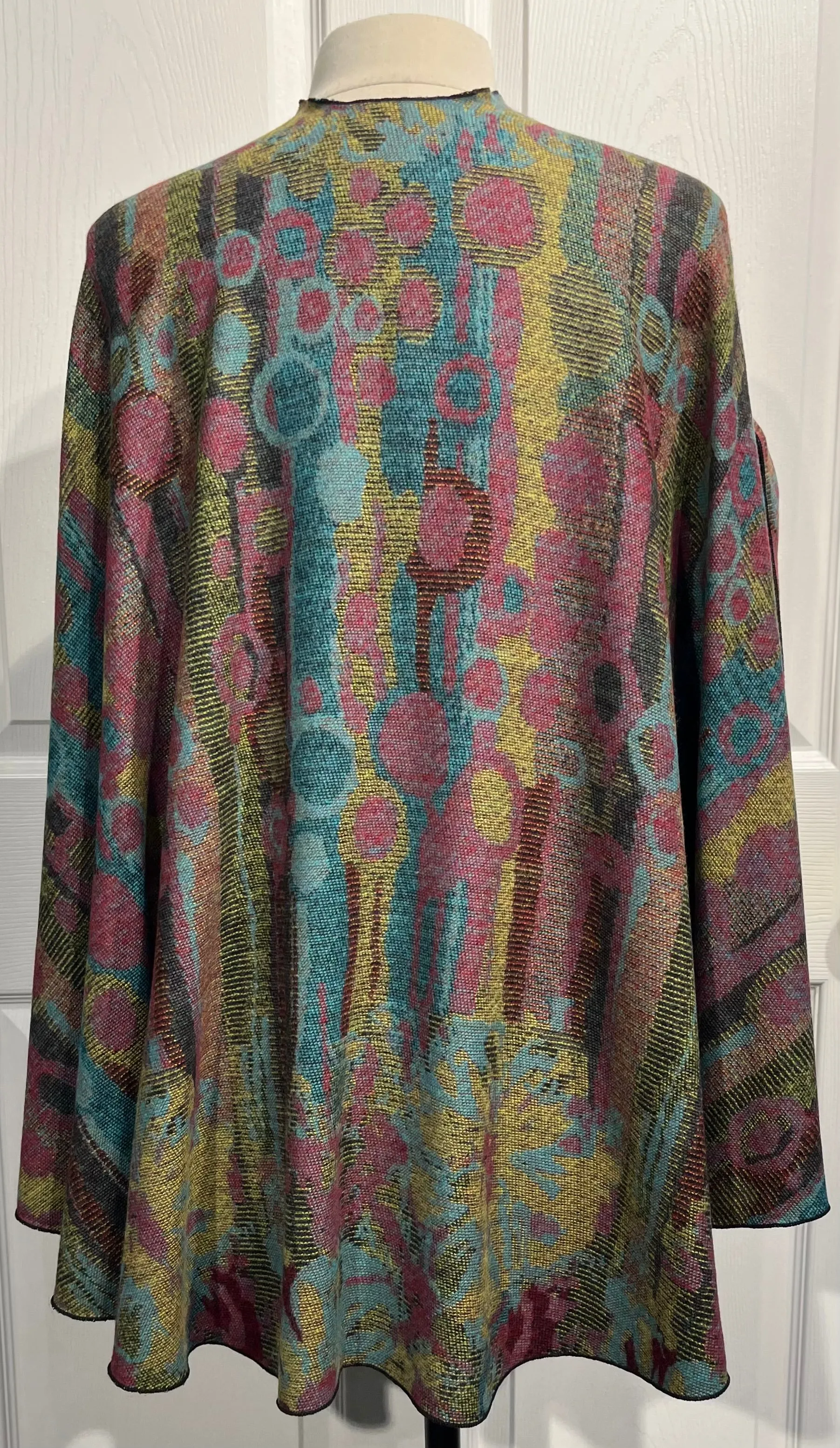 Jewel Tones Reversible Cashmere Shawl