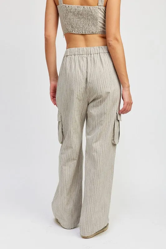 Jorie Aet || Stiped Cargo Pants