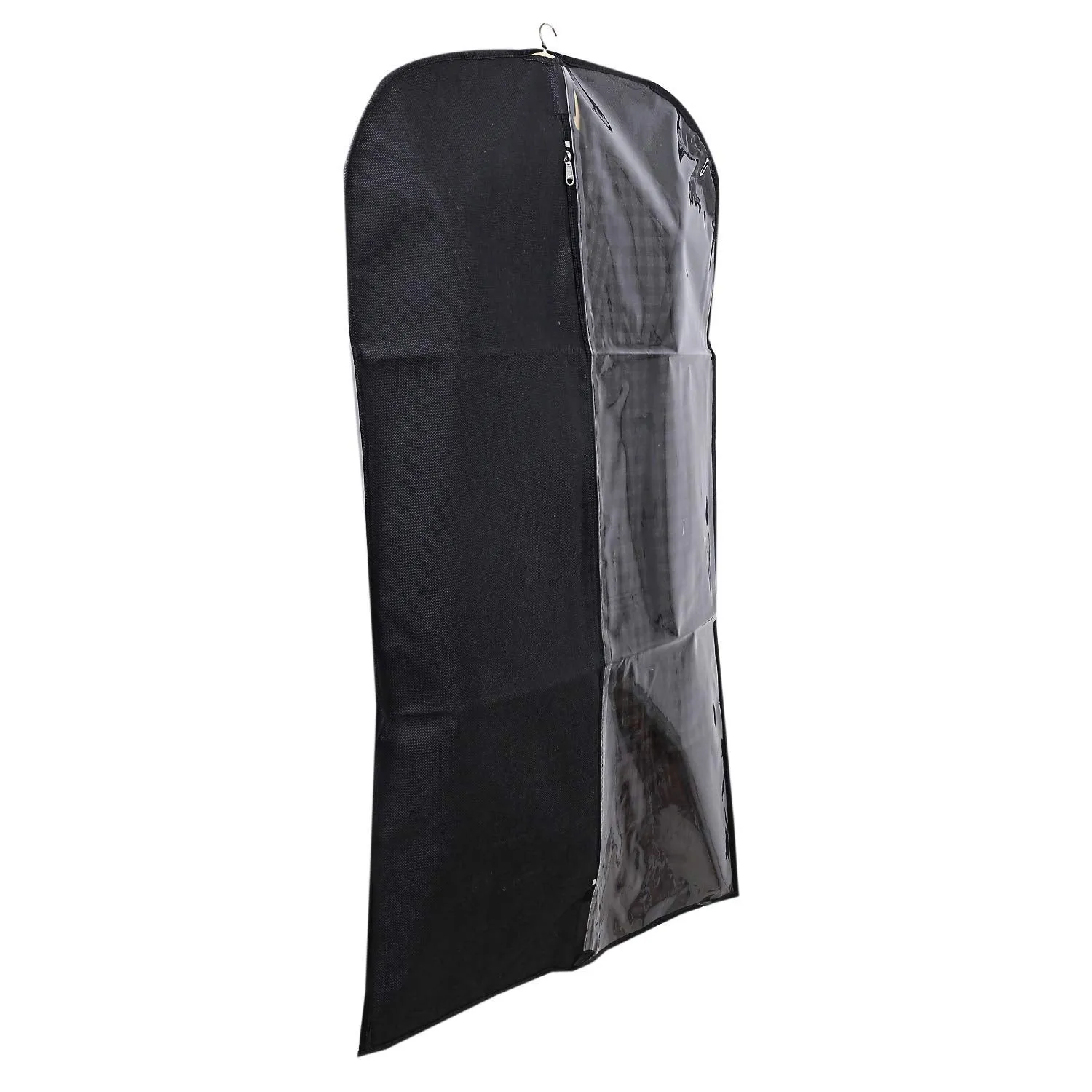 Kuber Industries 12 Pieces Half Transparent Non Woven Men's Coat Blazer Suit Cover (Black) -CTKTC41356