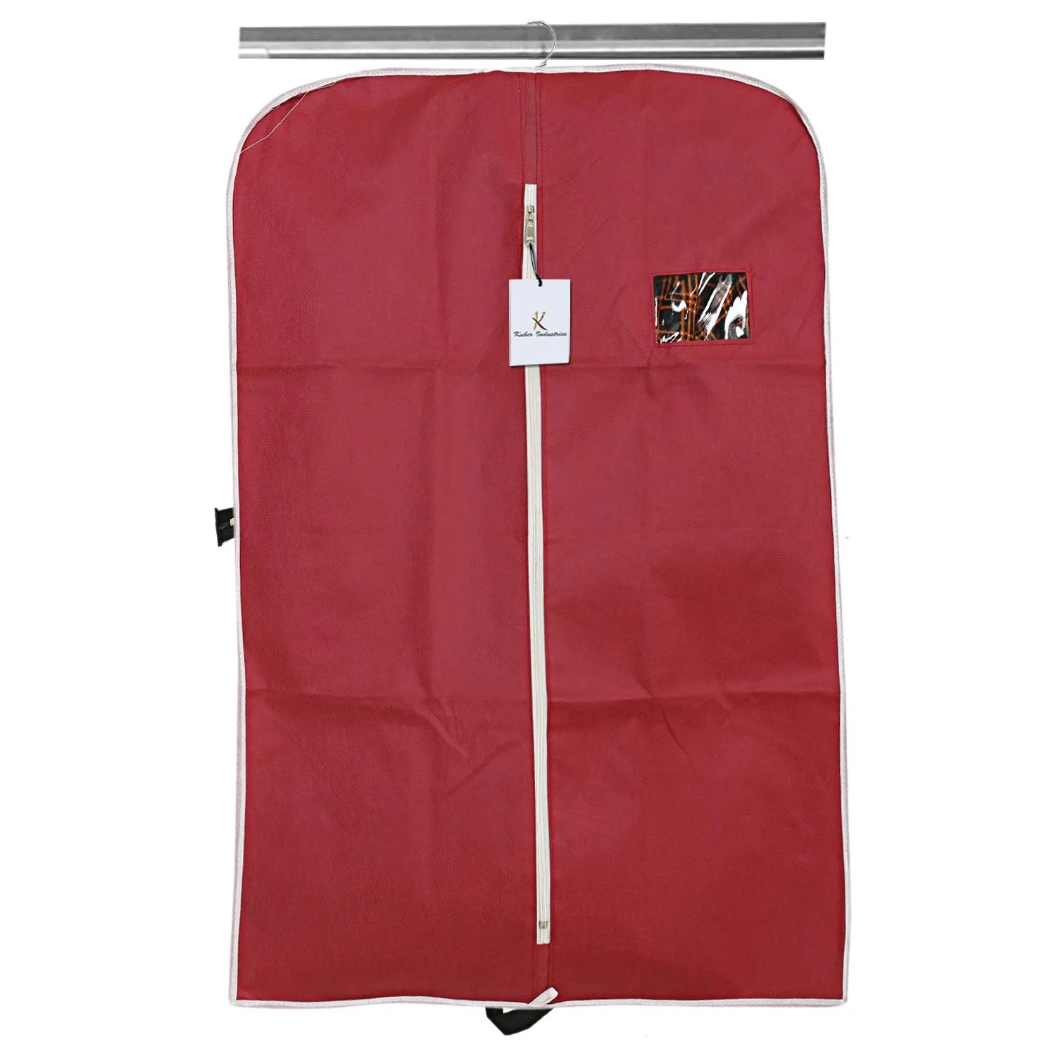 Kuber Industries 3 Piece Non Woven Coat Cover, Maroon (CTKTC2442)