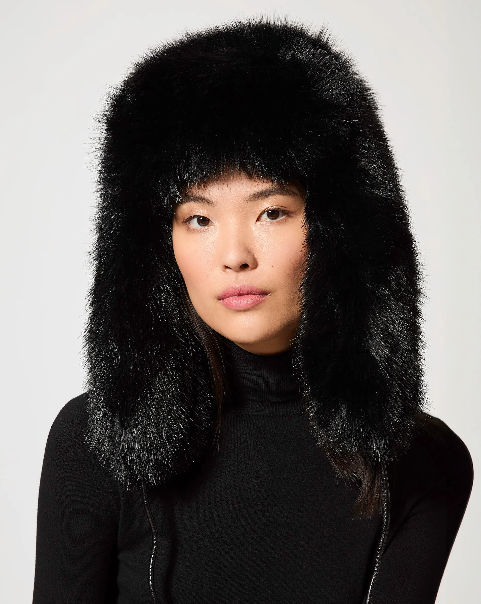 Lauren Fox Faux Fur Trapper Hat