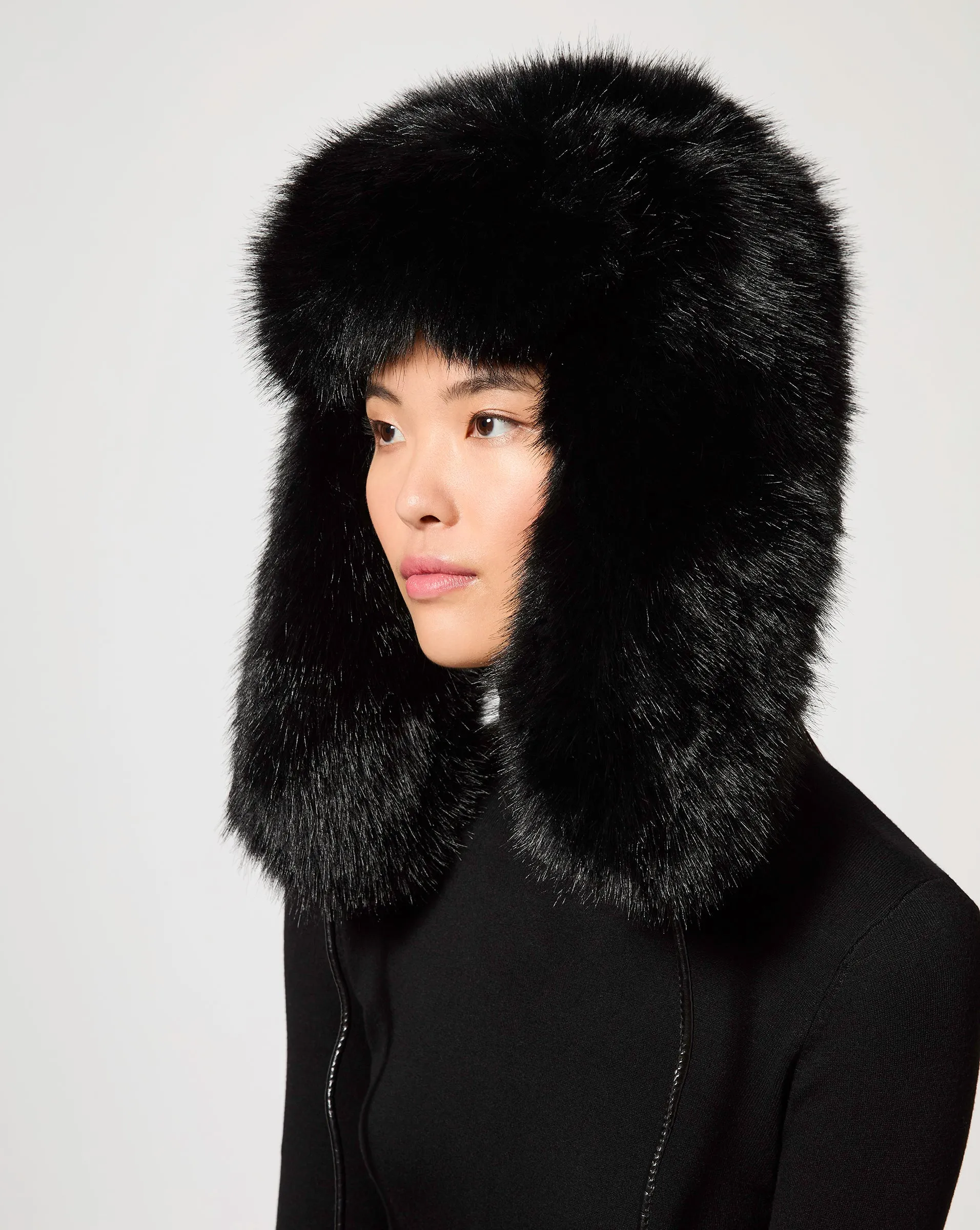 Lauren Fox Faux Fur Trapper Hat