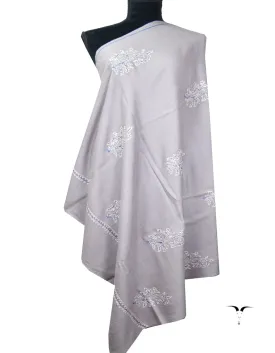 Lavender Embroidery Pashmina Shawl 8110