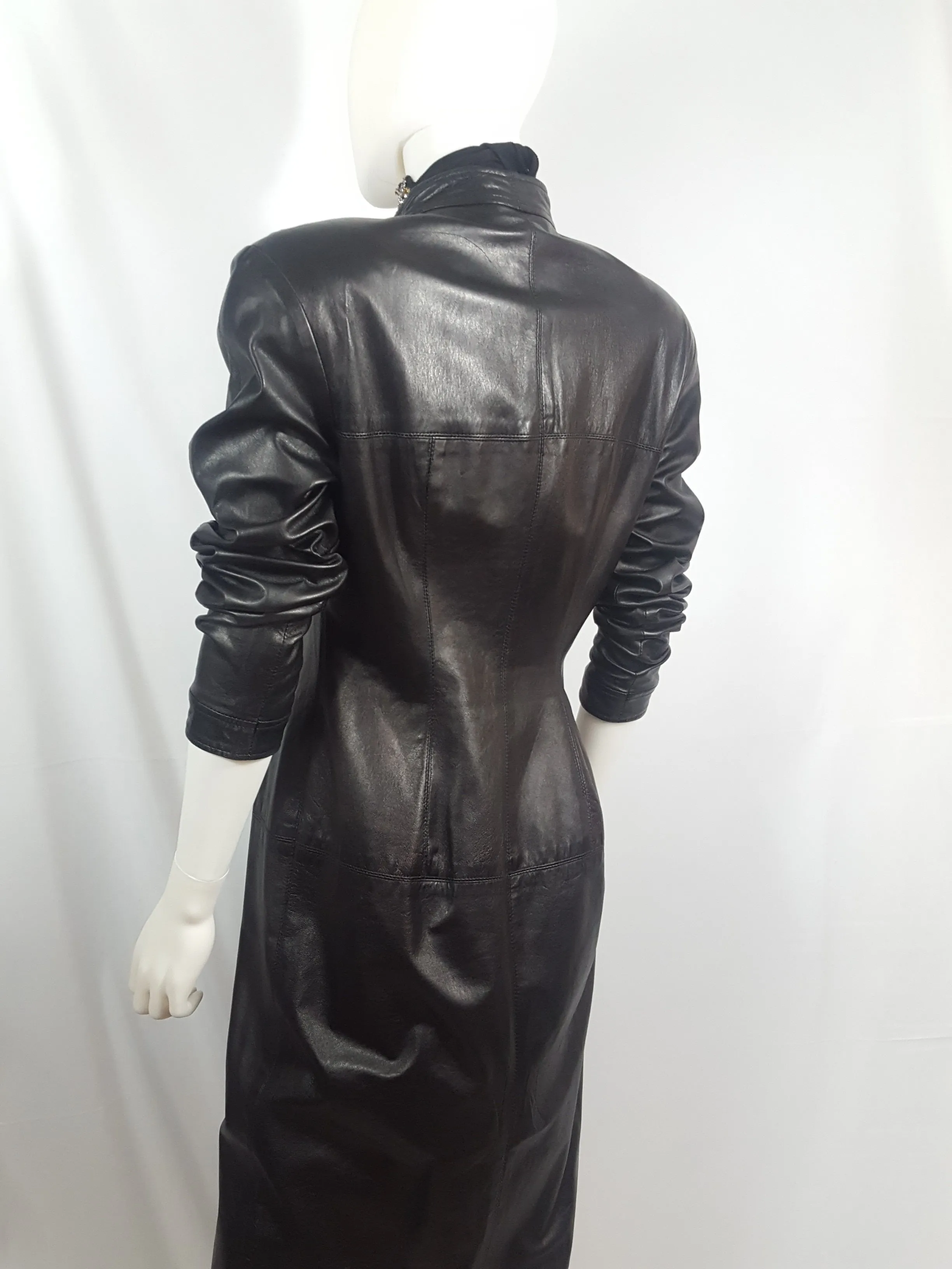 Leather Craft Coat Dress size 4