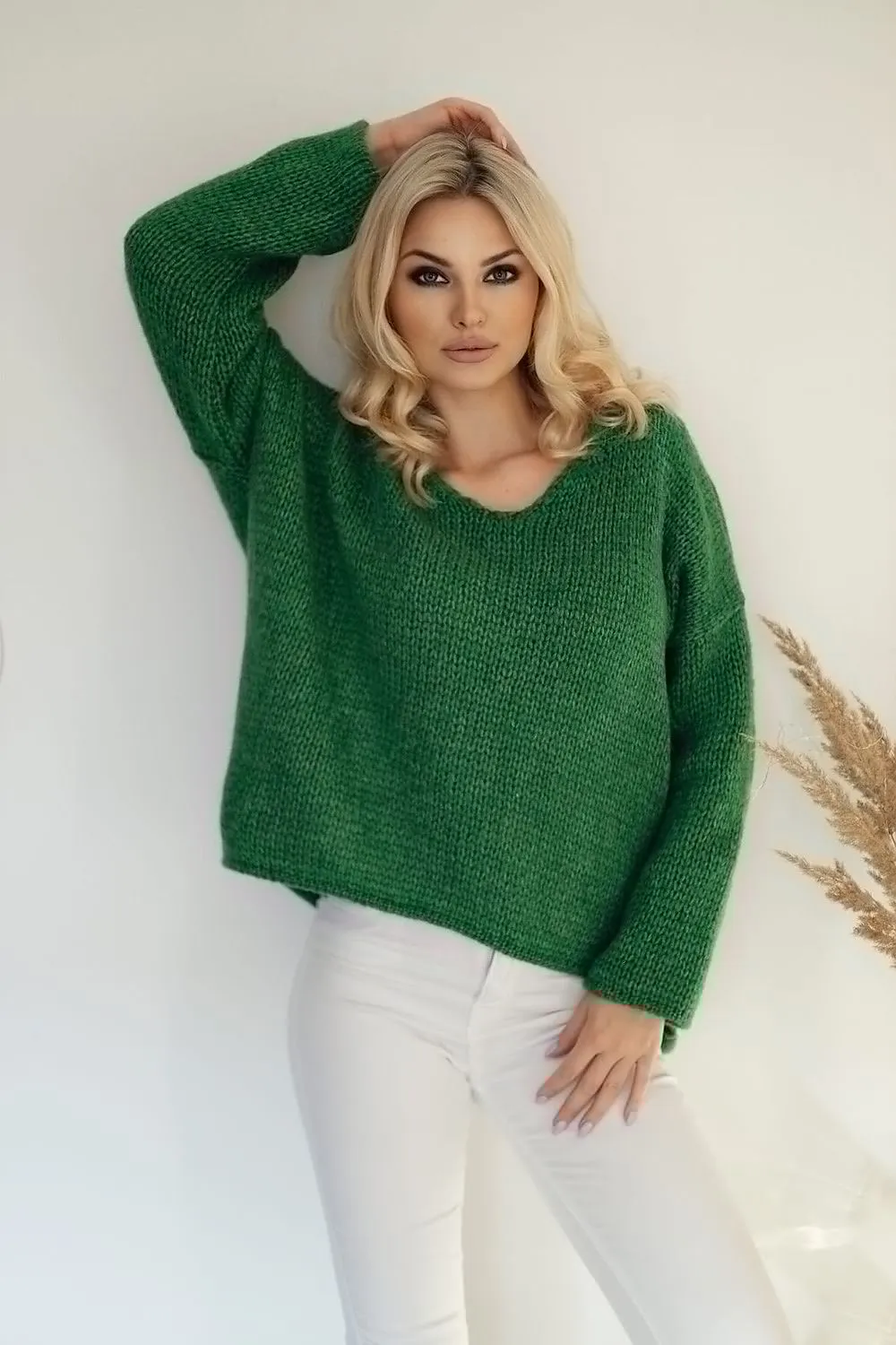 Luxe Layers Heart Neckline Sweater