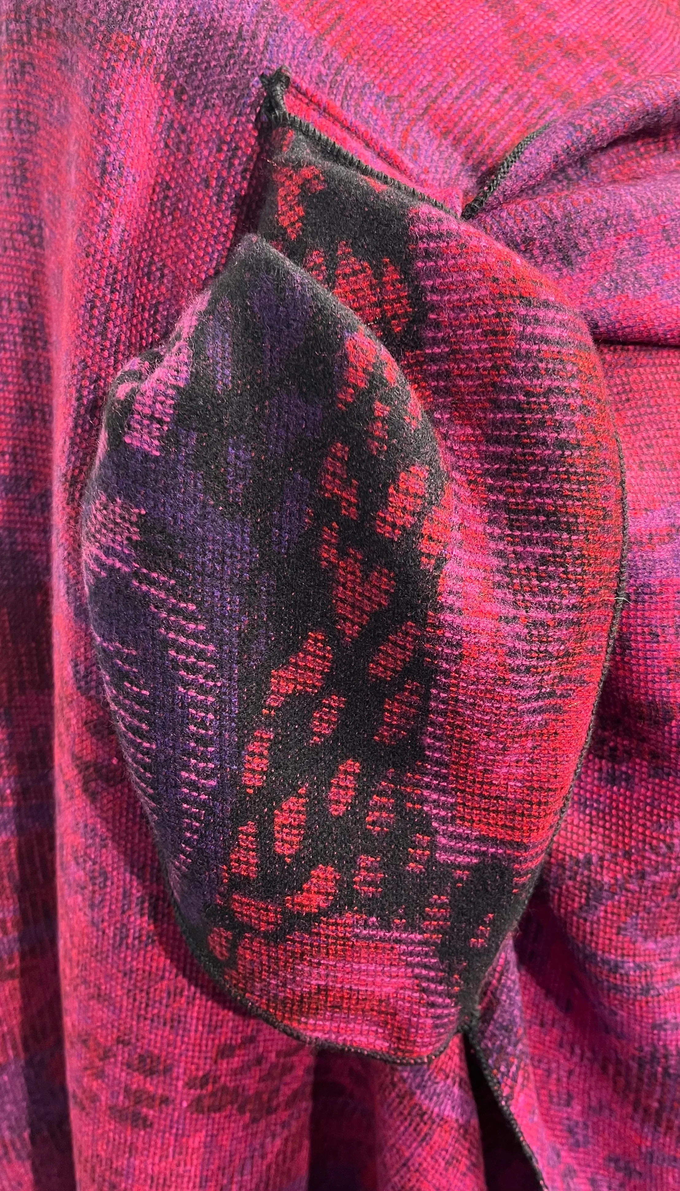 Magenta Mix  Reversible Cashmere Shawl