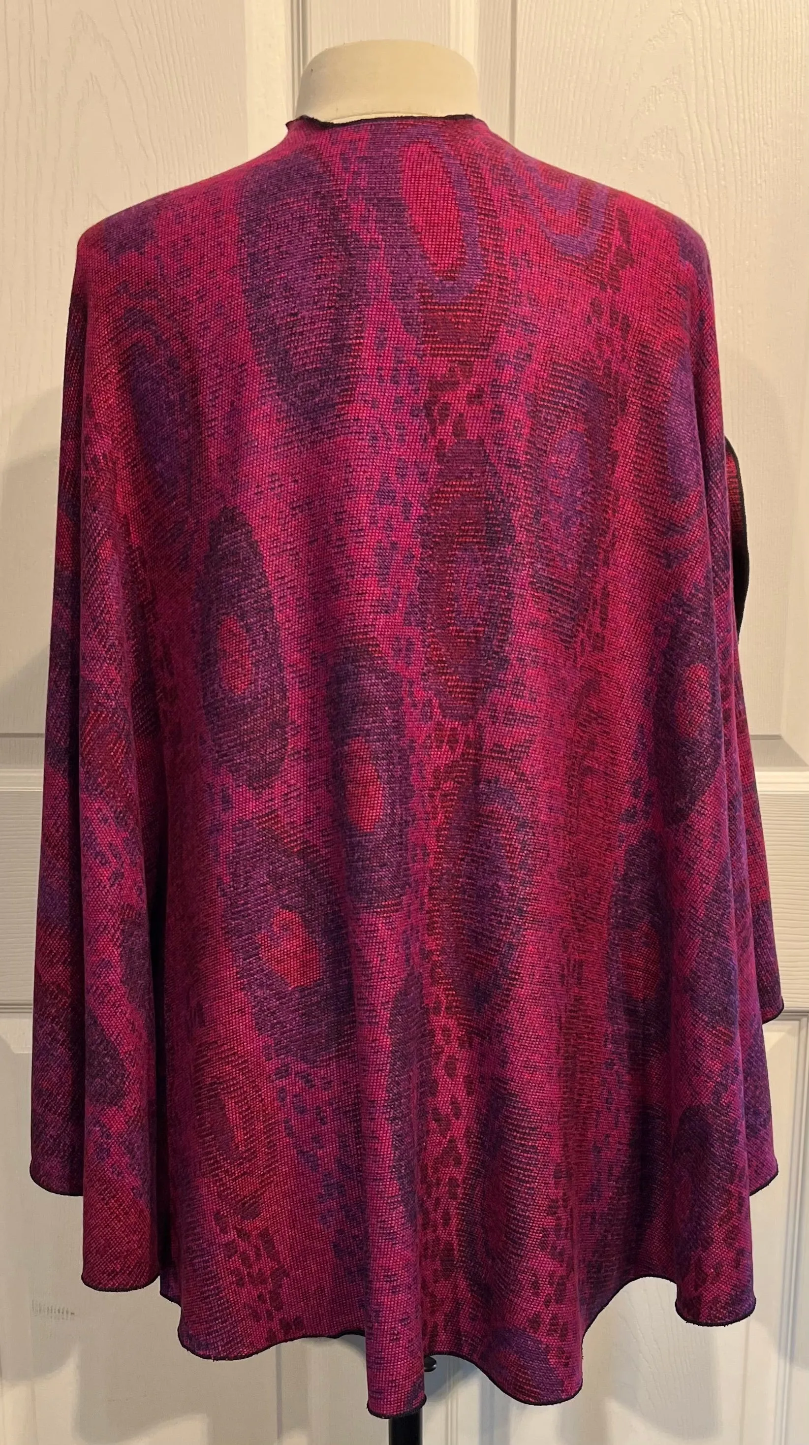 Magenta Mix  Reversible Cashmere Shawl