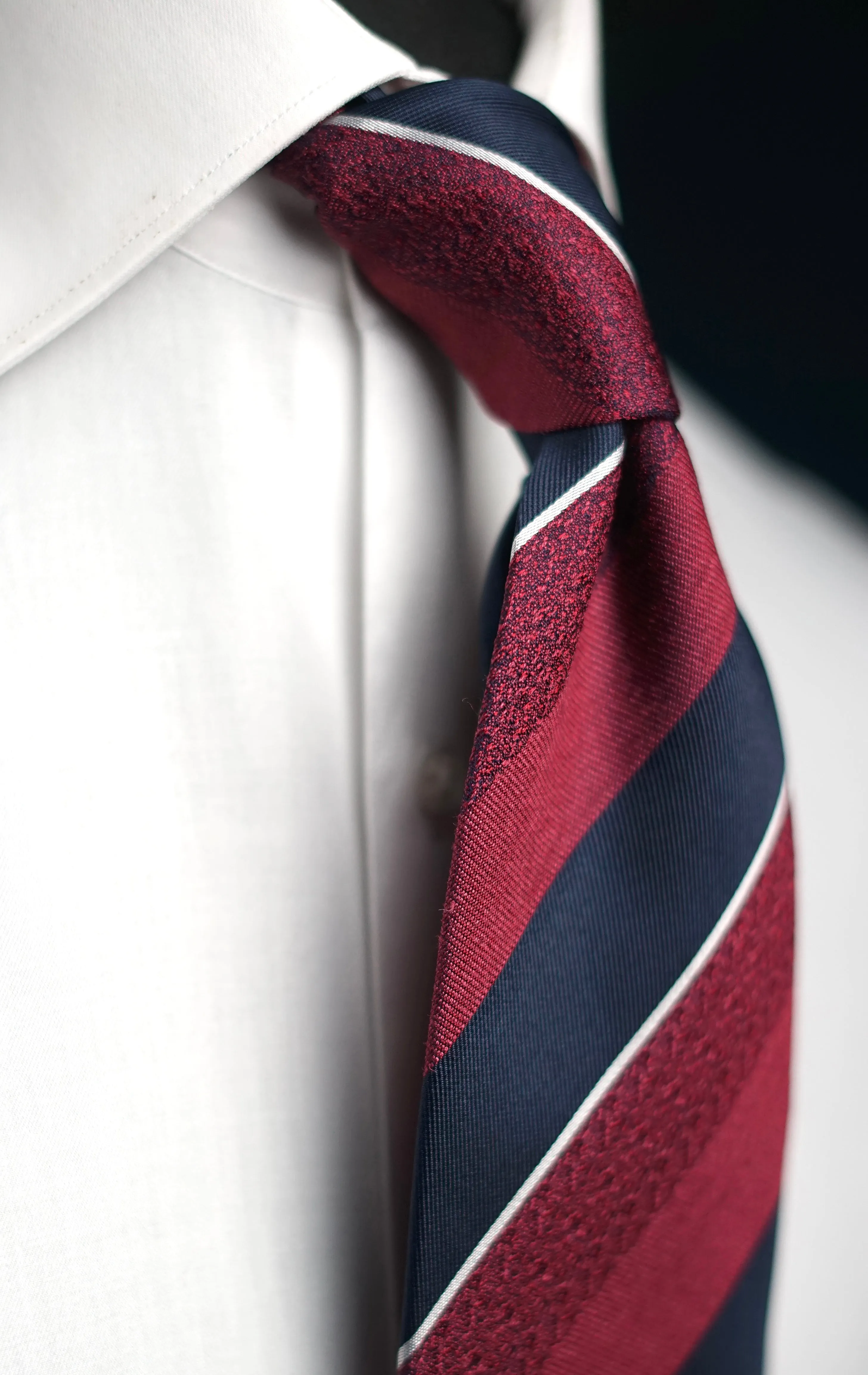 Melange Bordeaux Silk Necktie