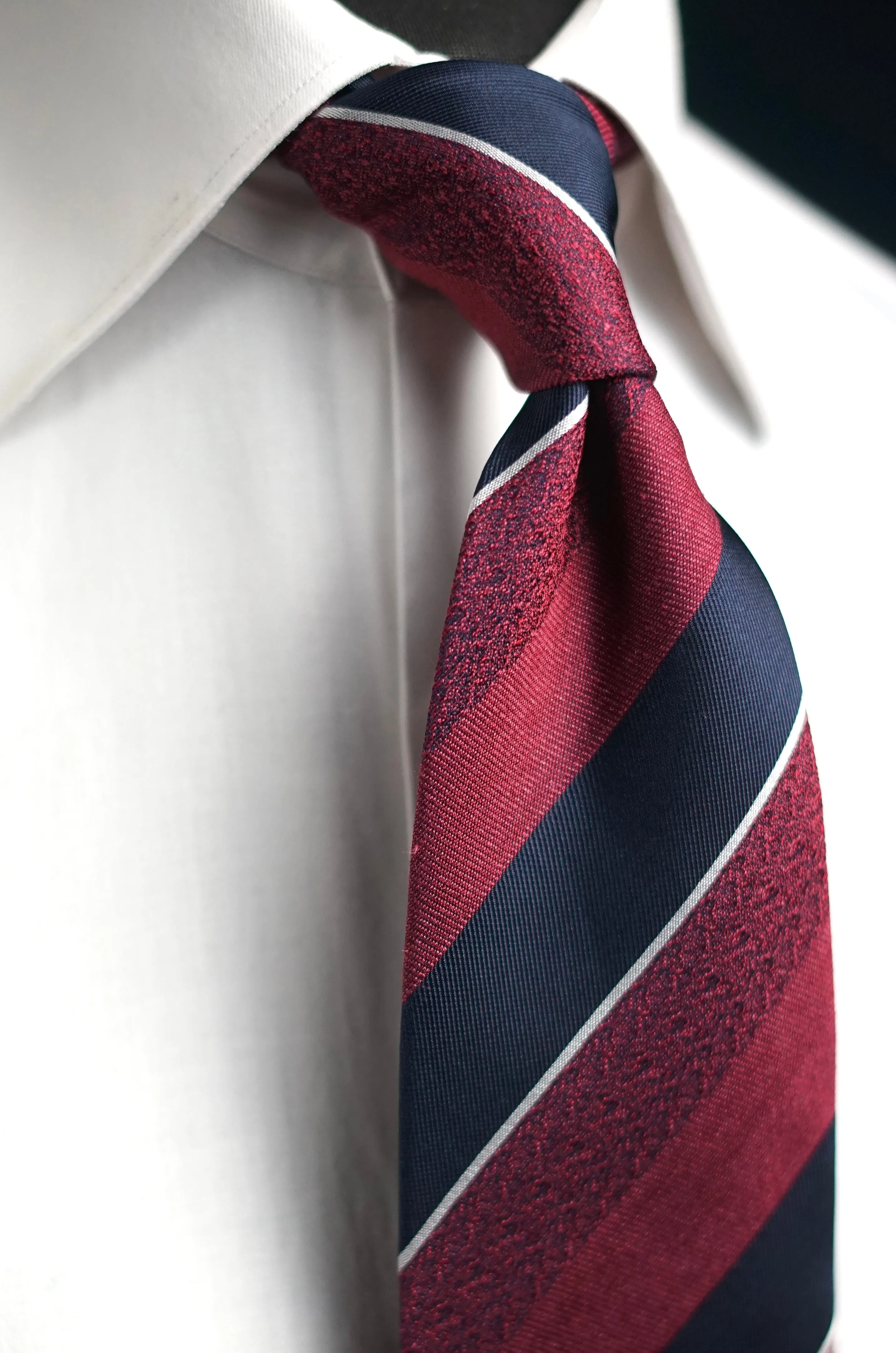 Melange Bordeaux Silk Necktie