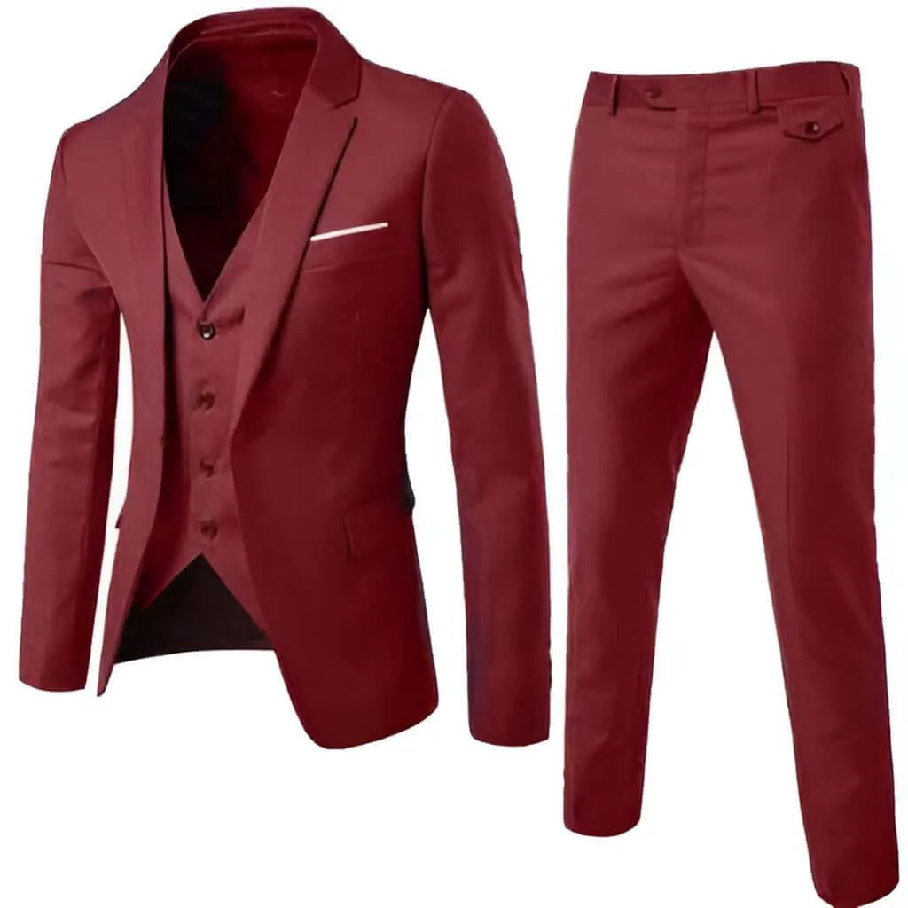 Men's 3 Piece Suits Slim Fit