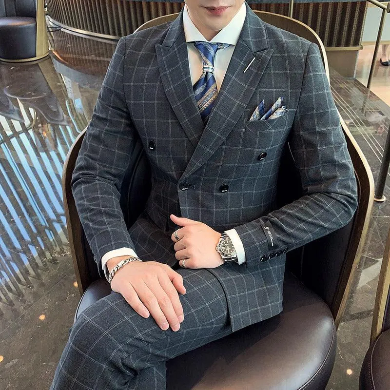 Men's Casual Business Suit Three-piece