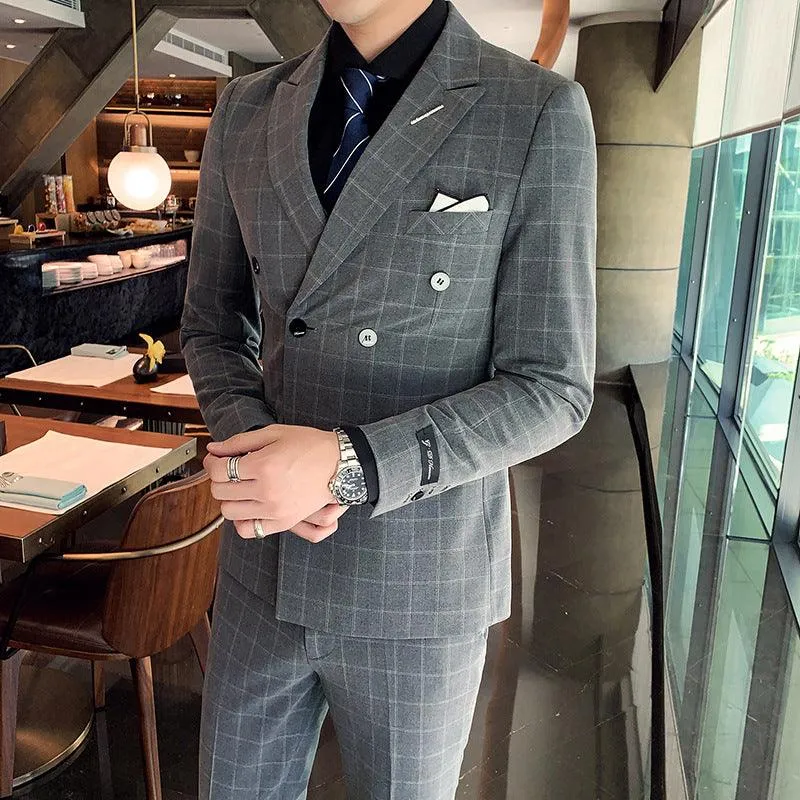 Men's Casual Business Suit Three-piece