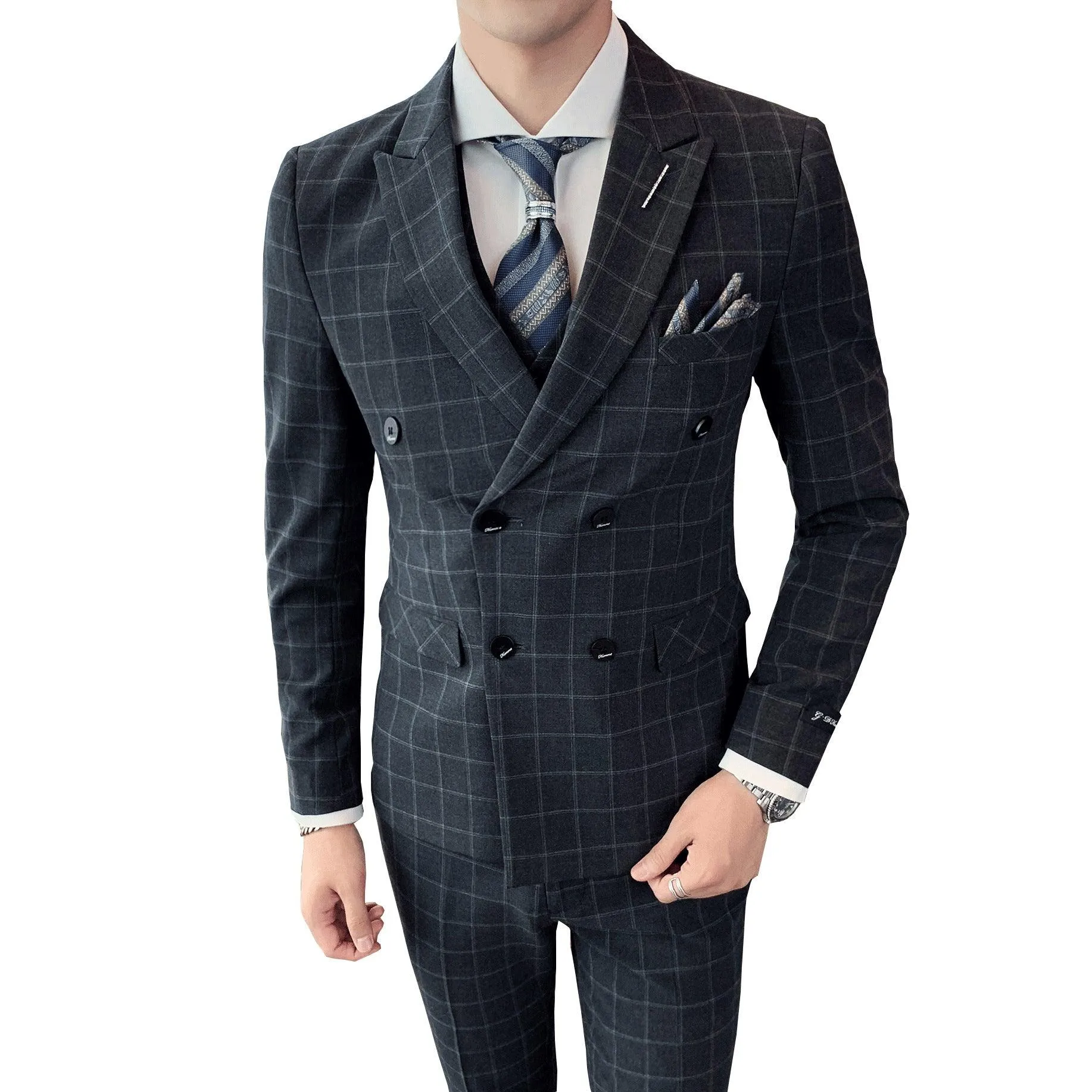 Men's Casual Business Suit Three-piece