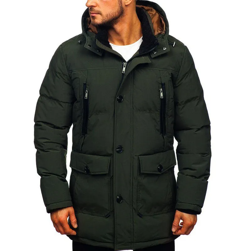 Men's Winter Thickening All Weather Coats Fitted Coats