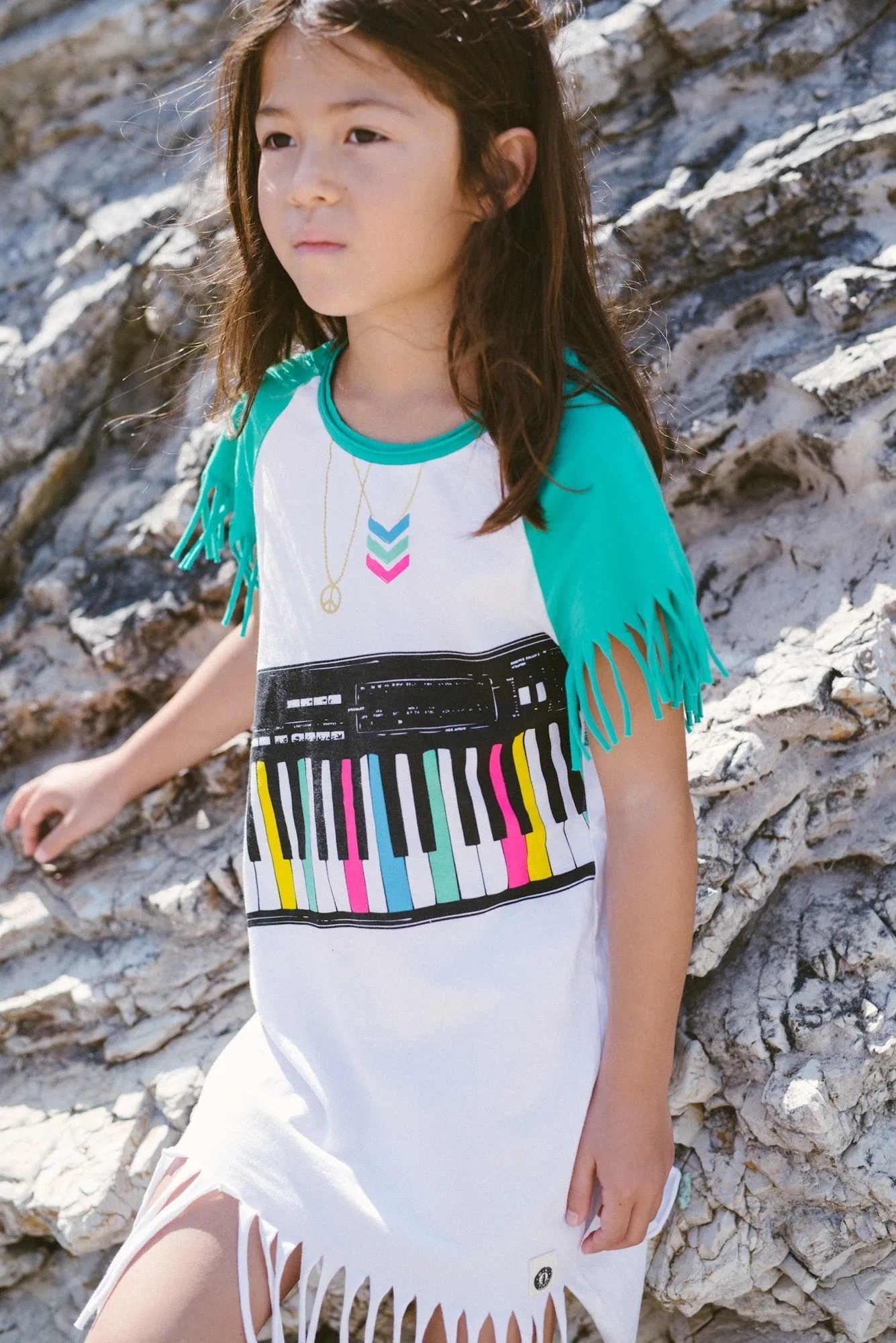 Mini Shatsu Piano Fringe Girls Dress