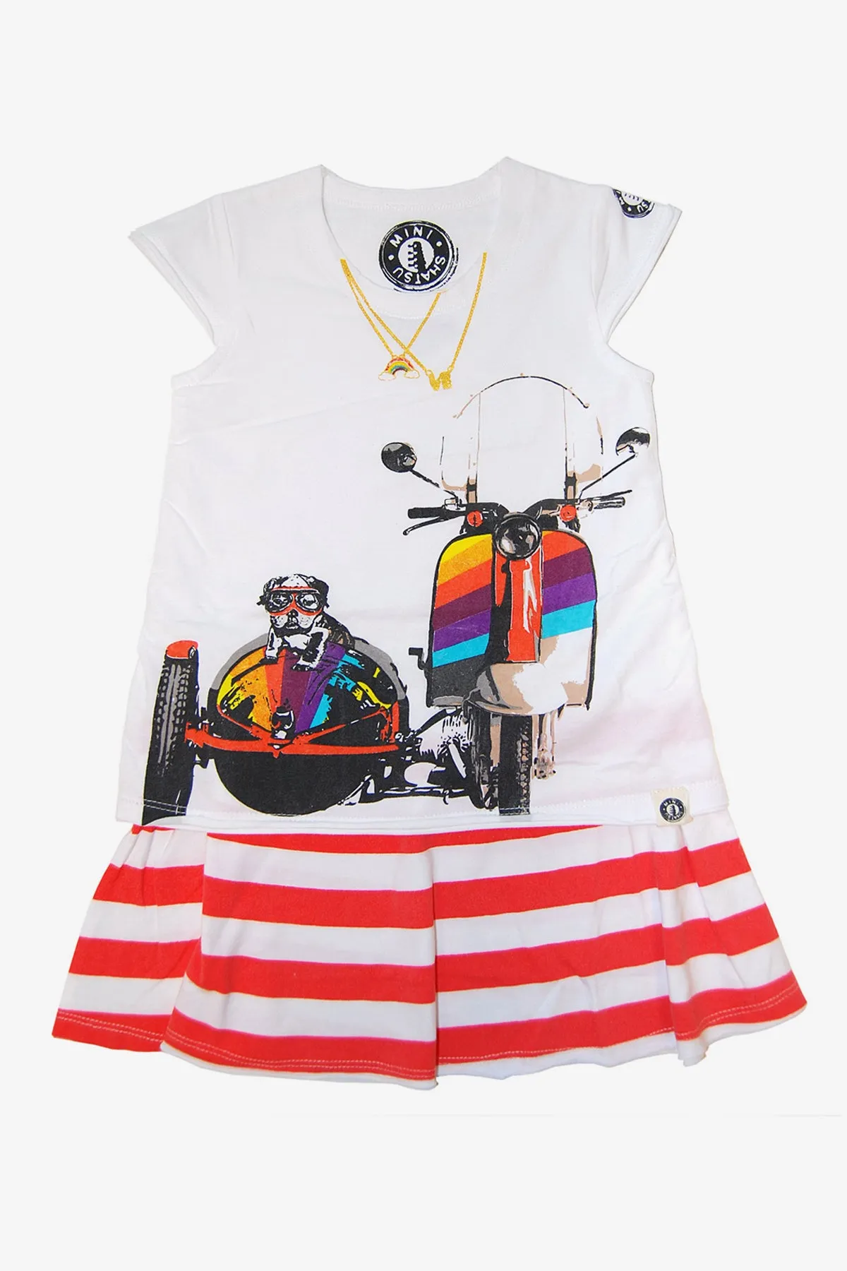 Mini Shatsu Puppy Sidecar Girls Dress