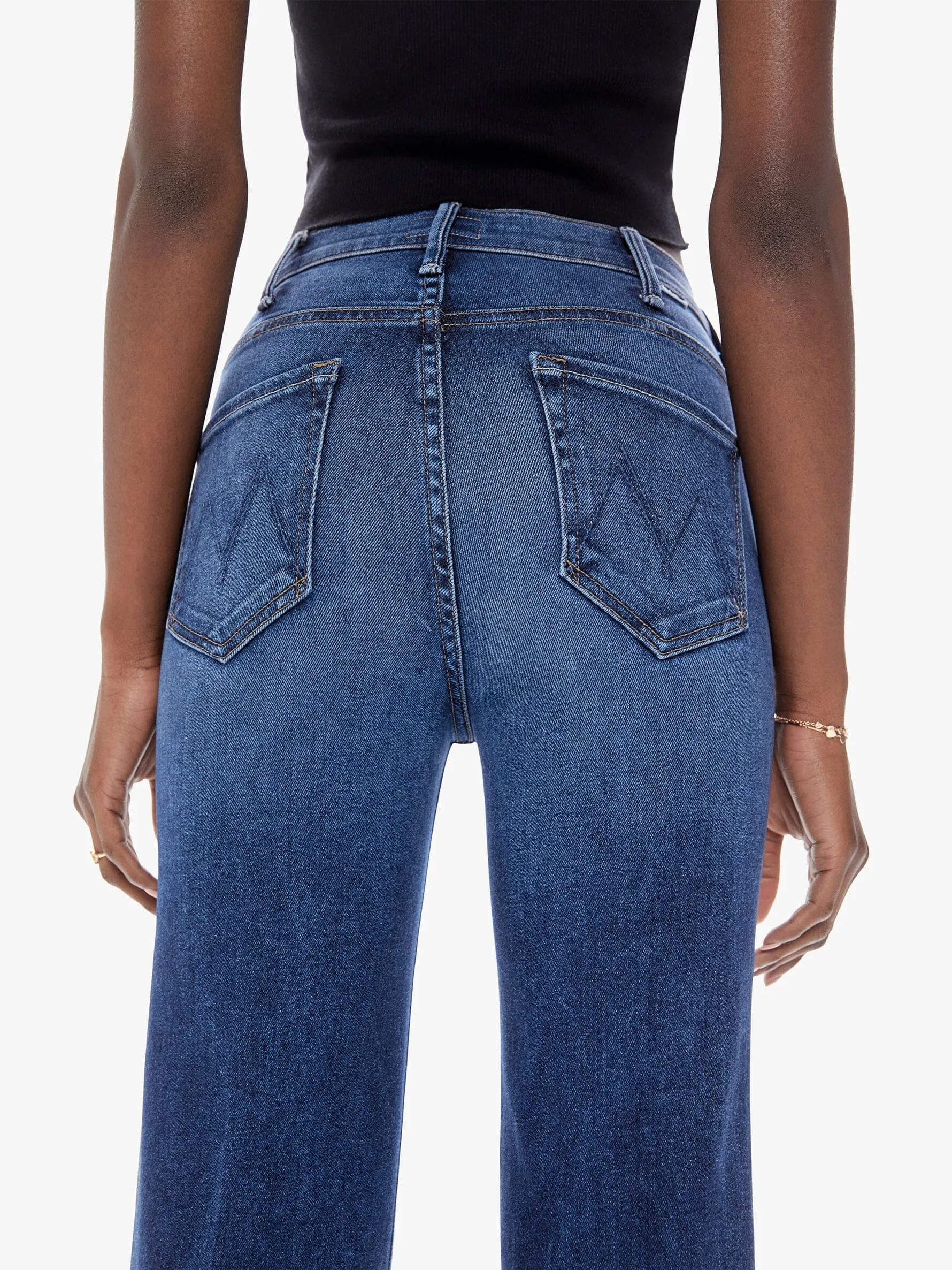 Mother Denim The Hustler Roller Heel Wide Leg Jean- Need for Speed