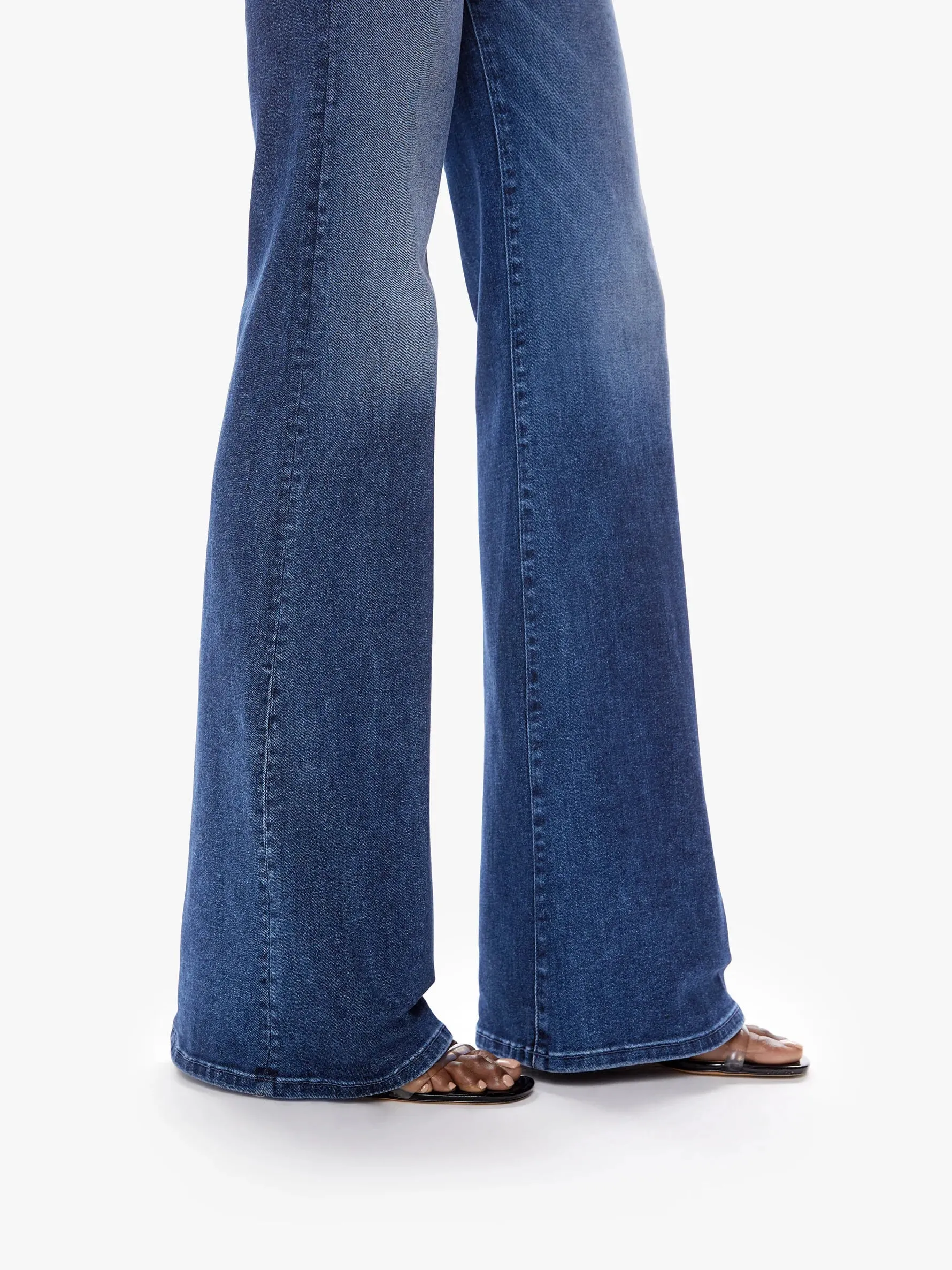 Mother Denim The Hustler Roller Heel Wide Leg Jean- Need for Speed