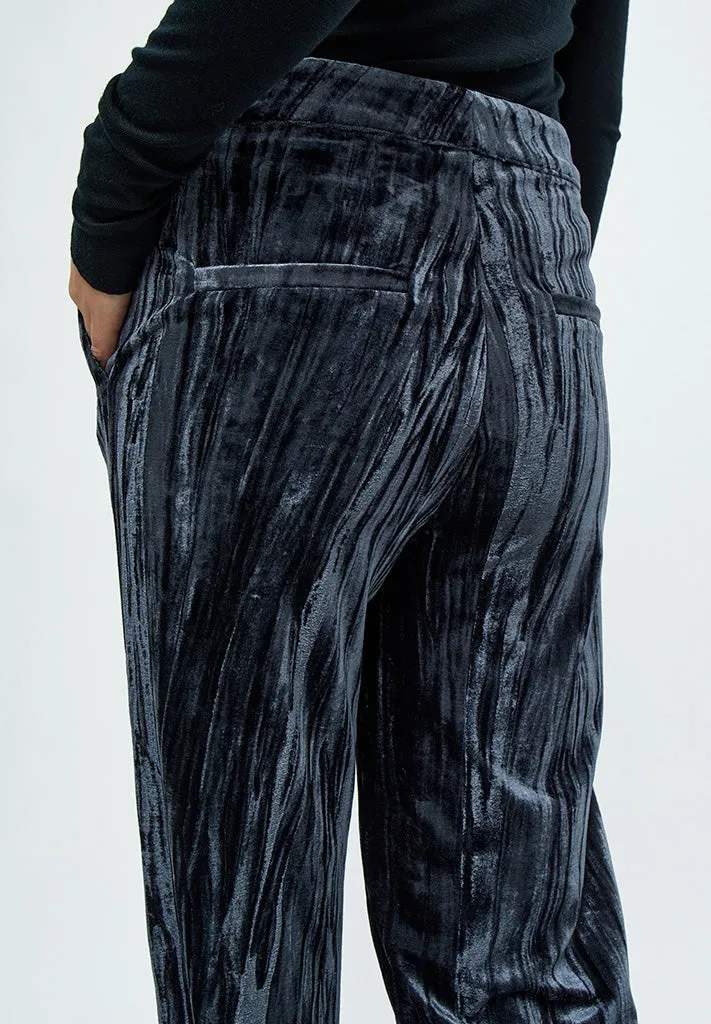 MSMadelyn Velvet Pant - Nine Iron Gray