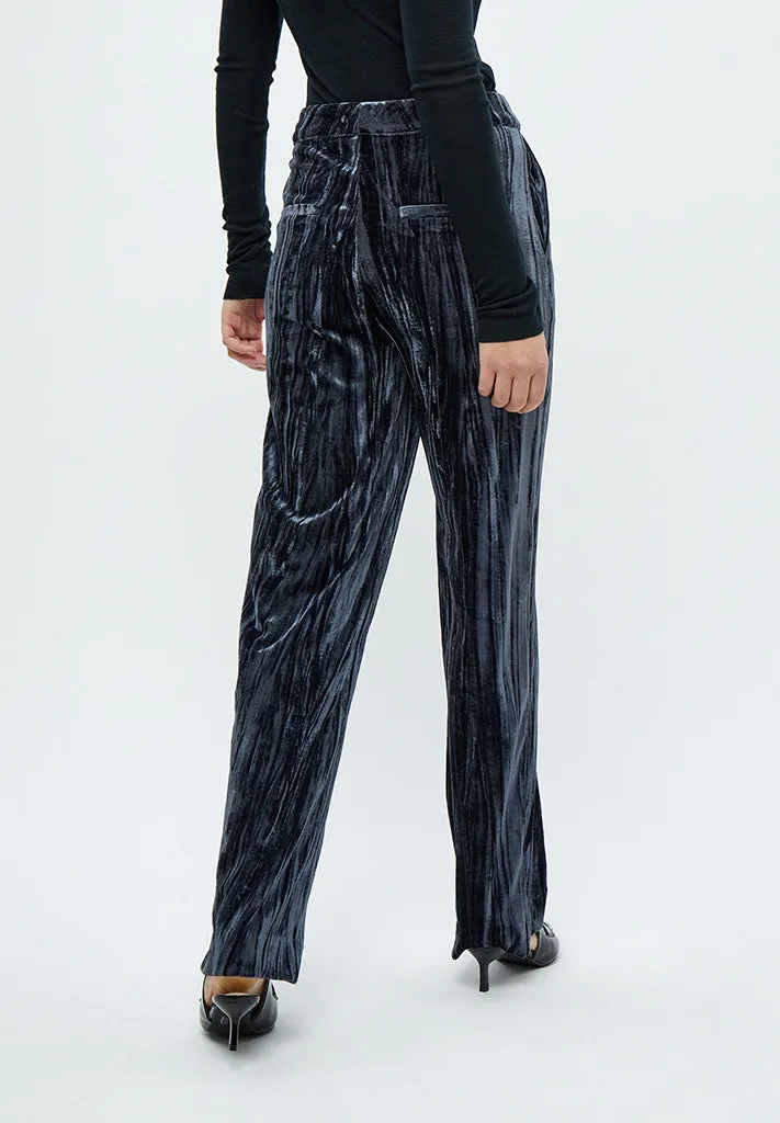 MSMadelyn Velvet Pant - Nine Iron Gray