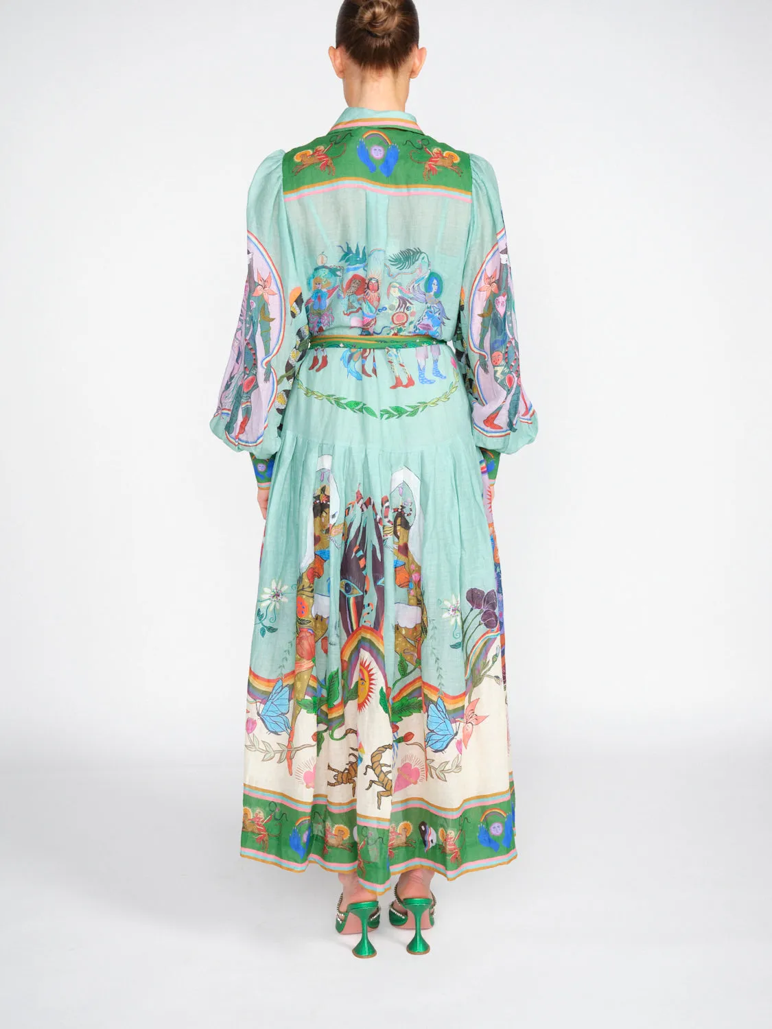 Multi Evergreen Shirtdress