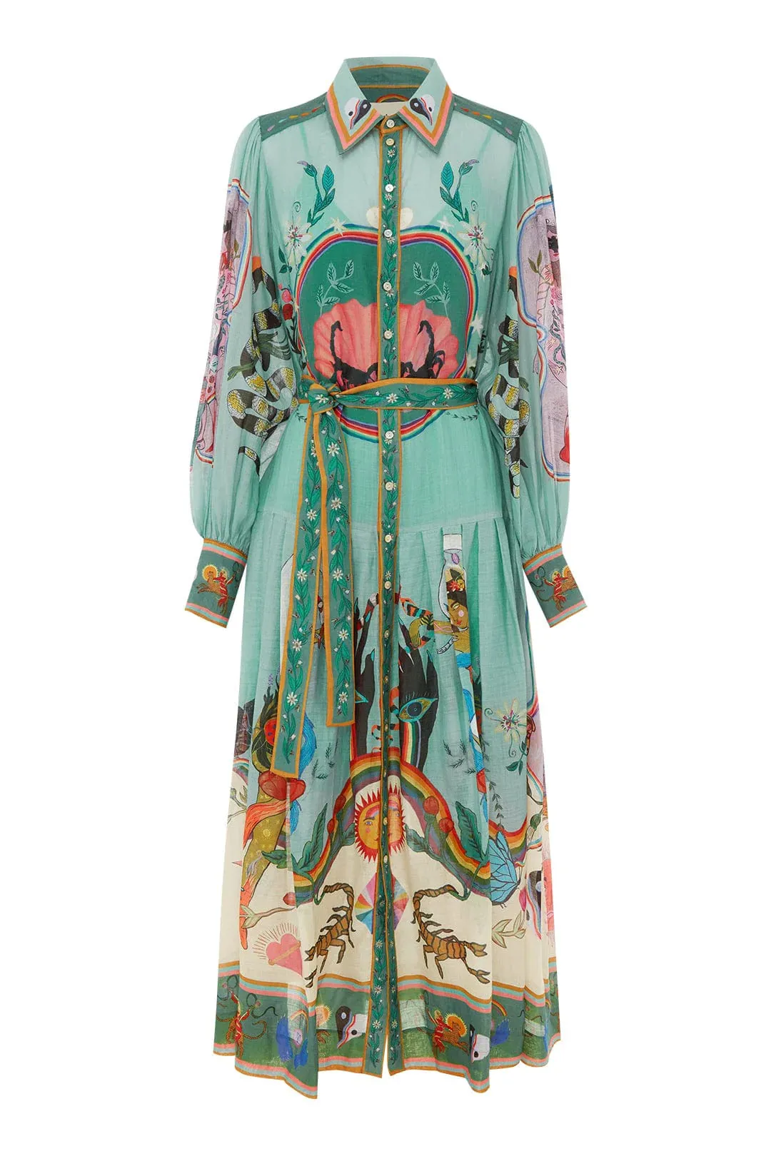 Multi Evergreen Shirtdress