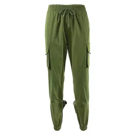 Multi-Pocket Ankle Banded Cargo Pants