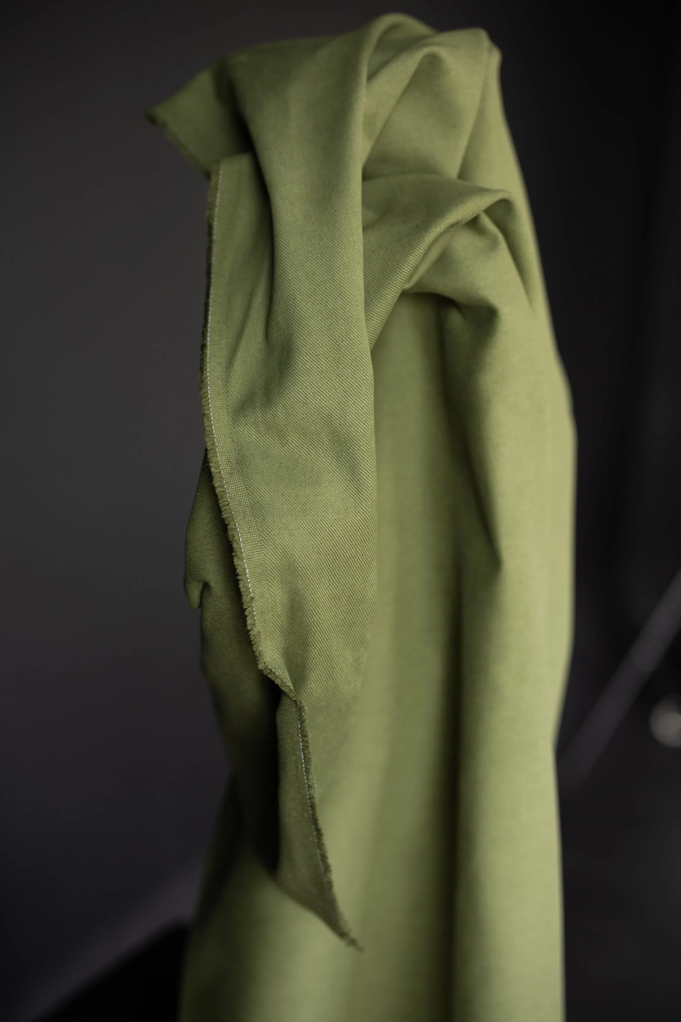 Organic Cotton Sanded Twill - Otto Green