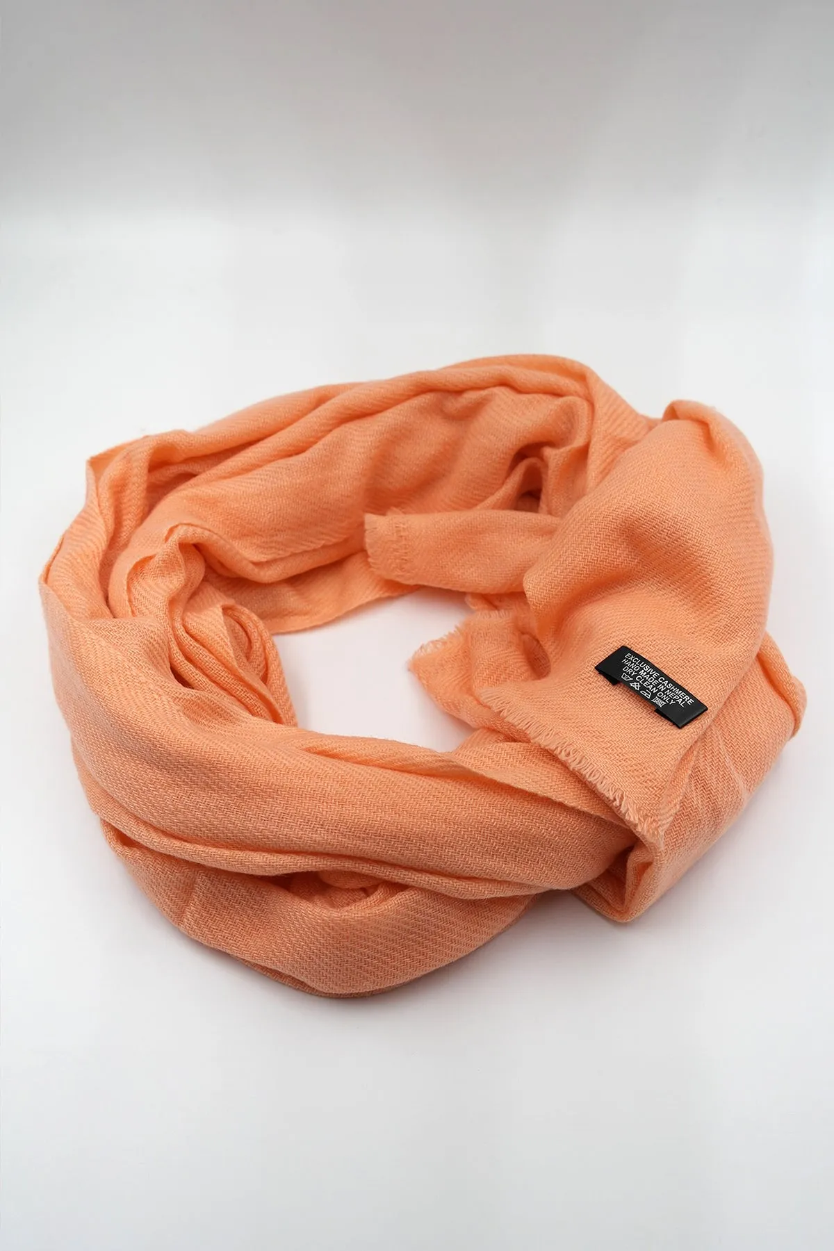 Pale Orange Pure Pashmina Shawls