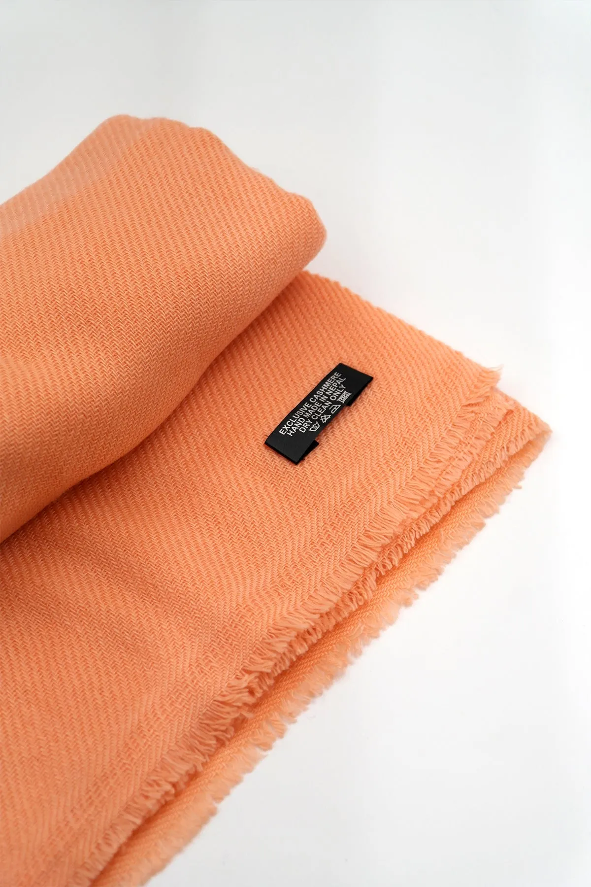 Pale Orange Pure Pashmina Shawls