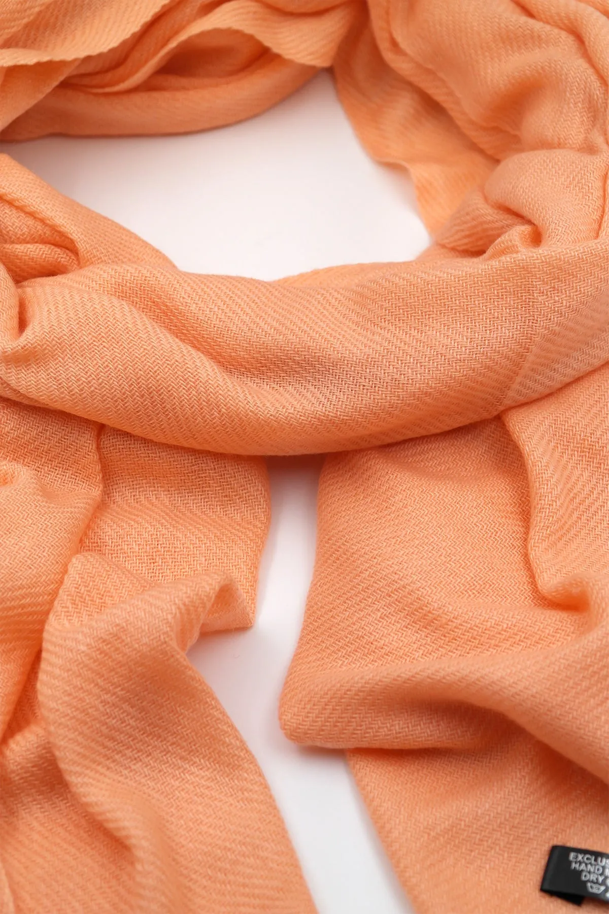 Pale Orange Pure Pashmina Shawls