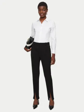 Paris Split Hem Trouser | Black