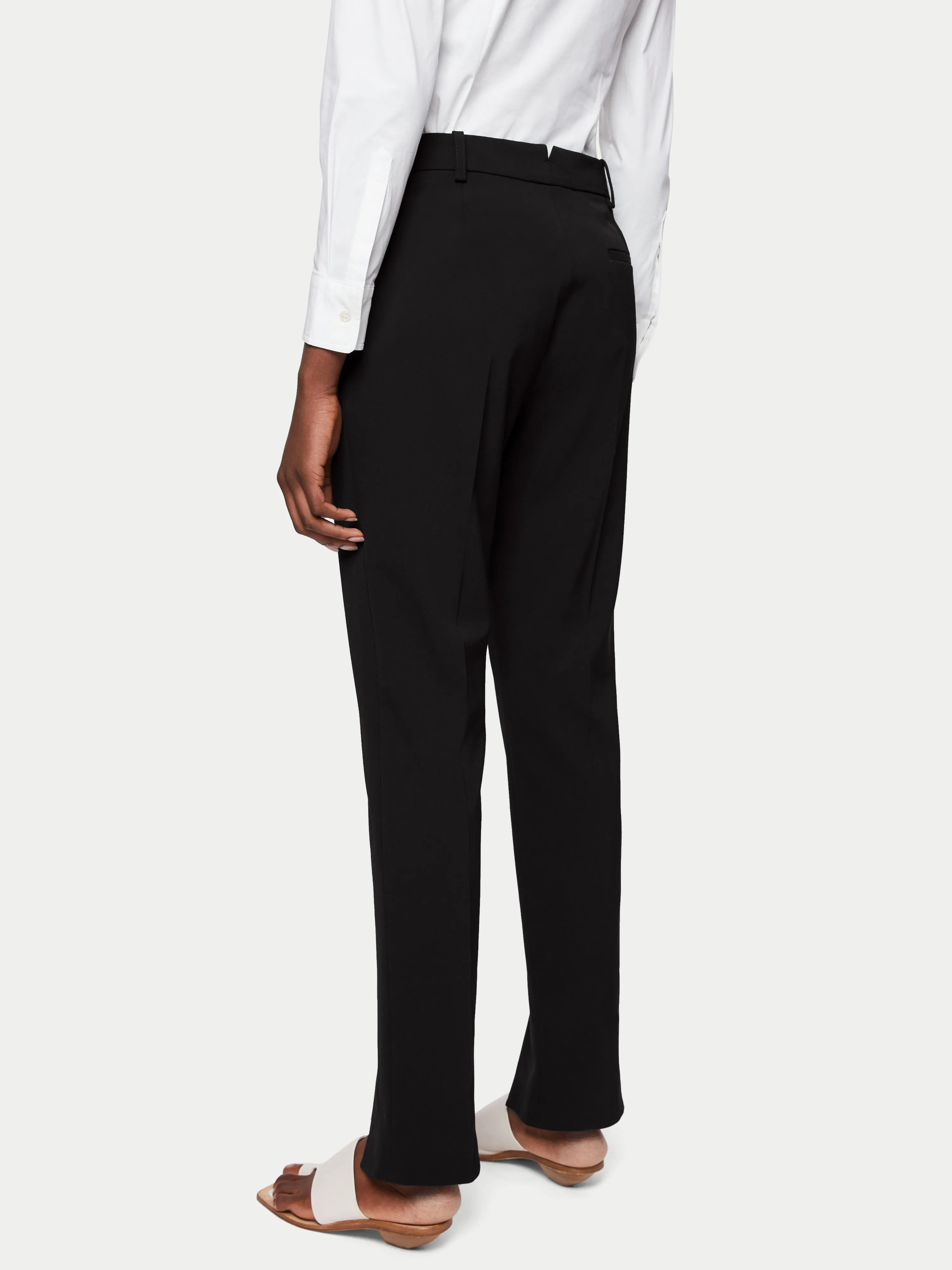 Paris Split Hem Trouser | Black