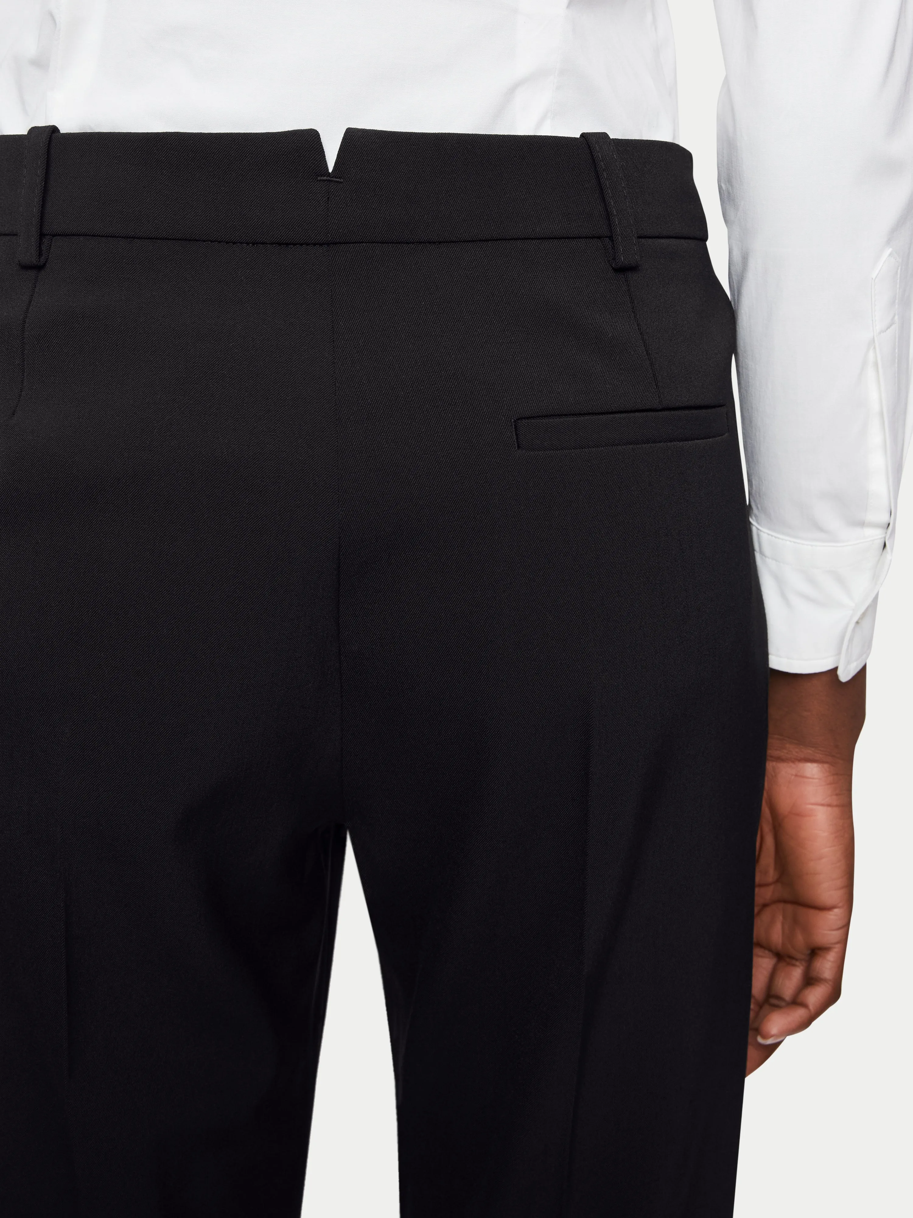 Paris Split Hem Trouser | Black