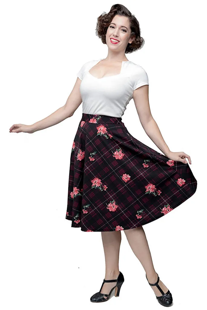 Plaid on Parade Swing Skirt