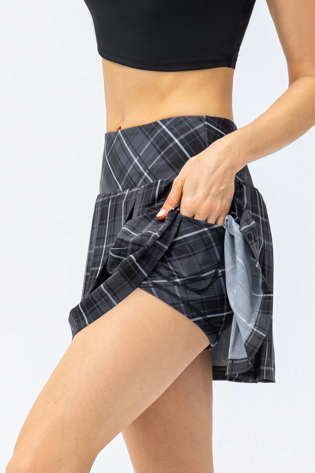 Pleated Tennis Skirts Built-in Short Liner